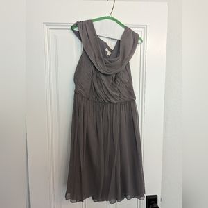 Grey silk Ann Taylor dress, size 16